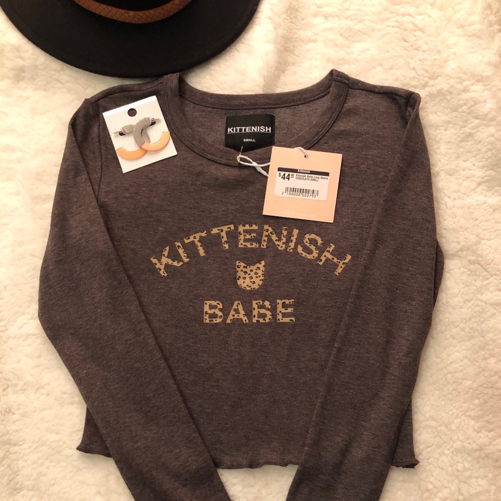 Kittenish Babe Crop Top Size S NWT